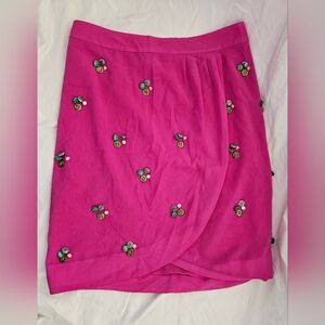 Pink Embroidered Skirt